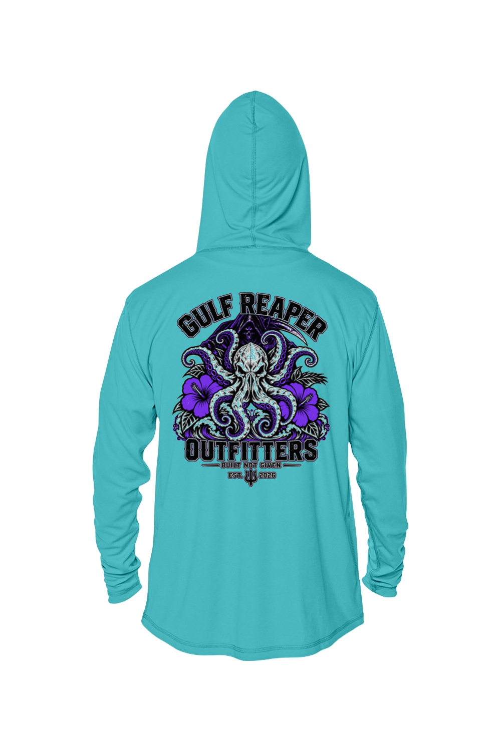 Kraken’s Grip Solar Hoodie – Royal Purple Print