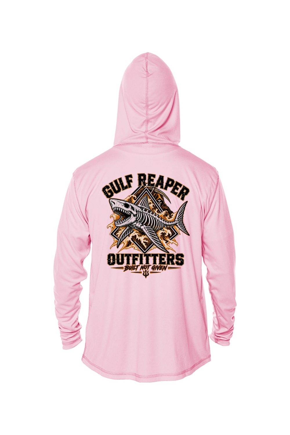 Death Current Kids’ Solar Hoodie – Safety Orange Print
