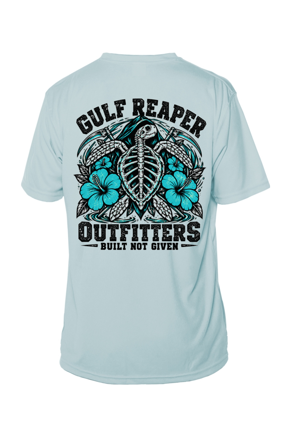 Ancient Tide Solar Short Sleeve – Gulf Teal Print