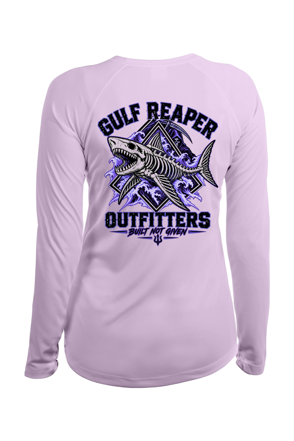Death Current Women’s Solar Long Sleeve – Royal Purple Print