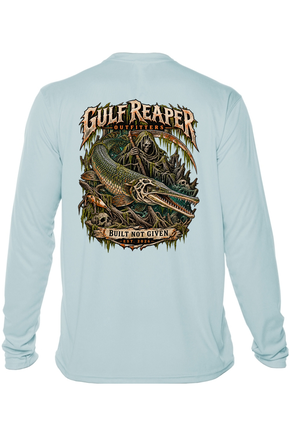 Freshwater Alligator Gar Men’s Solar Long Sleeve