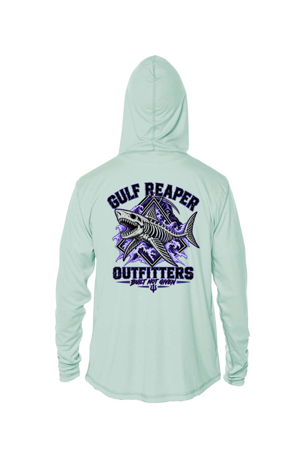 Death Current Kids’ Solar Hoodie – Royal Purple Print