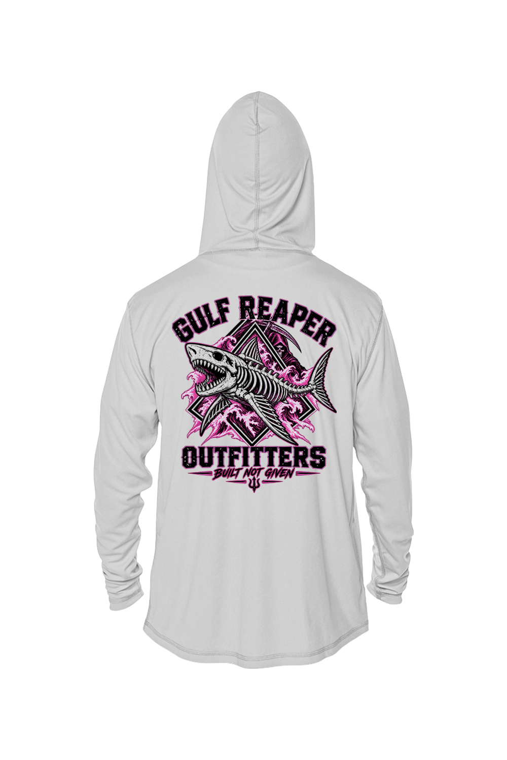 Death Current Solar Hoodie – Hot Pink Print