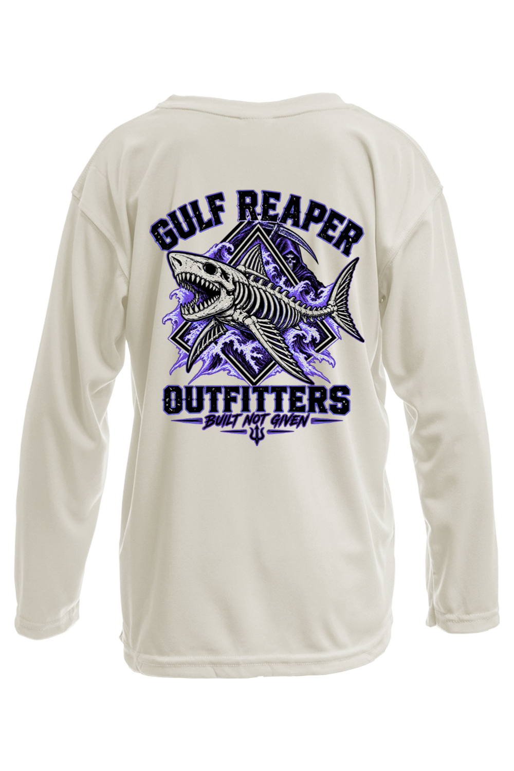 Death Current Kids’ Solar Long Sleeve – Royal Purple Print