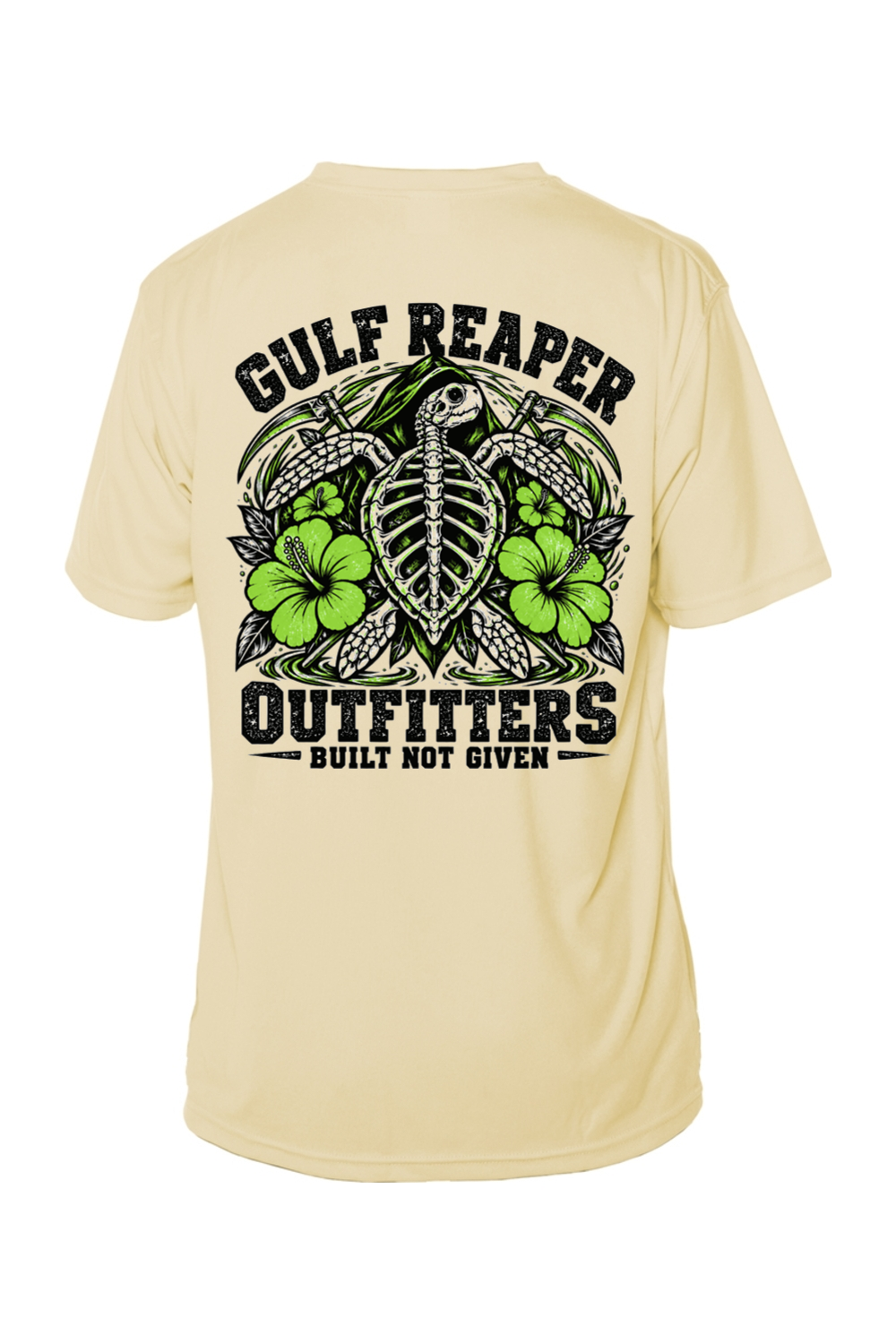 Ancient Tide Solar Short Sleeve – Lime Green Print