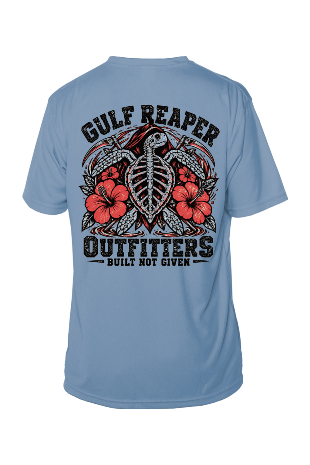 Ancient Tide Solar Short Sleeve – Coral Red Print