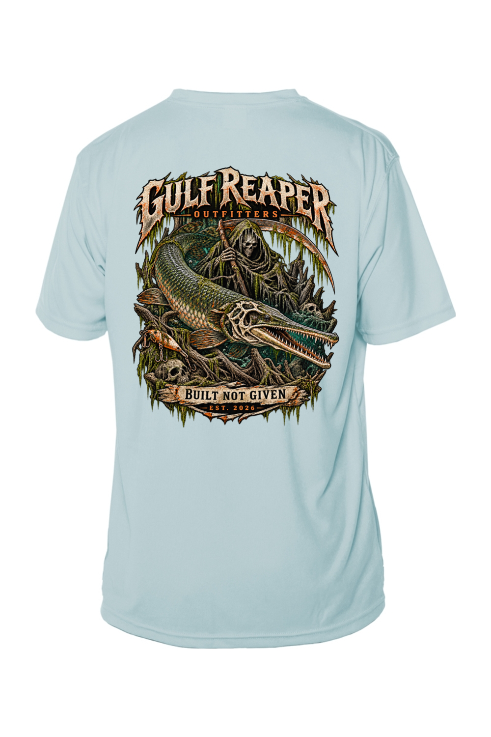 Freshwater Alligator Gar Men’s Solar Short Sleeve