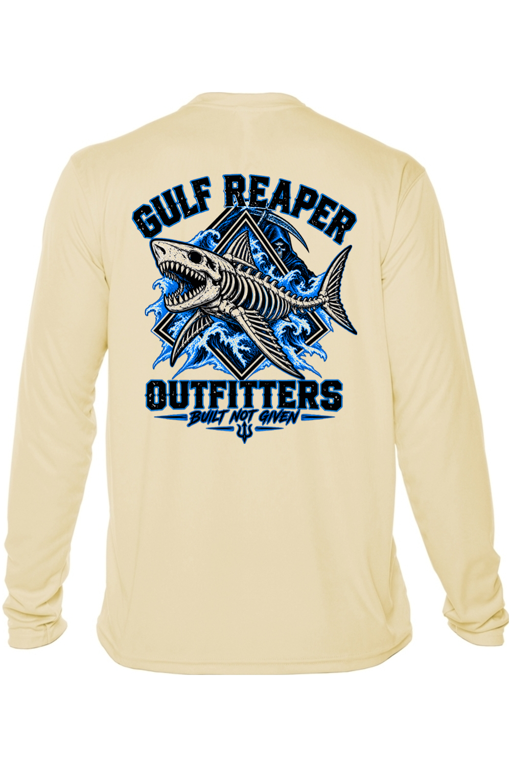Death Current Solar Long Sleeve – Electric Blue Print