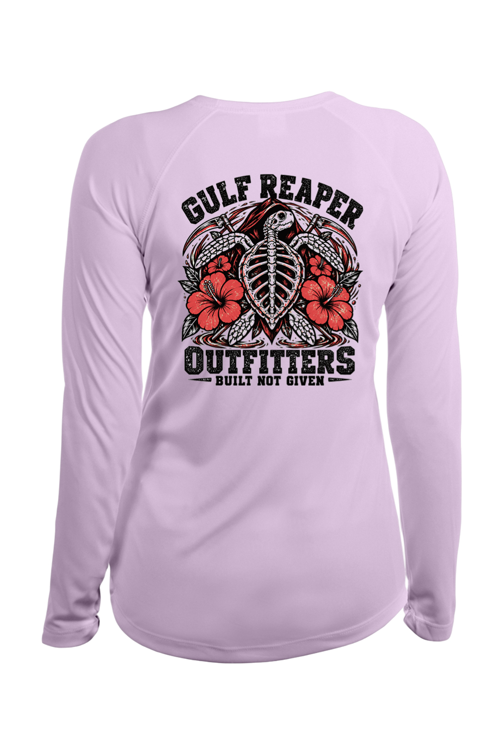 Ancient Tide Women’s Solar Long Sleeve – Coral Red Print