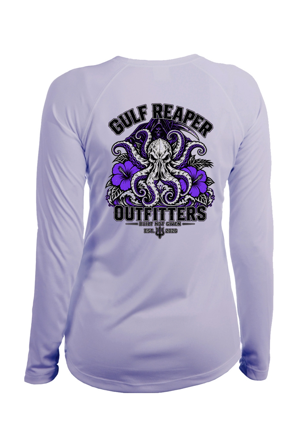 Kraken’s Grip Women’s Solar Long Sleeve – Royal Purple Print