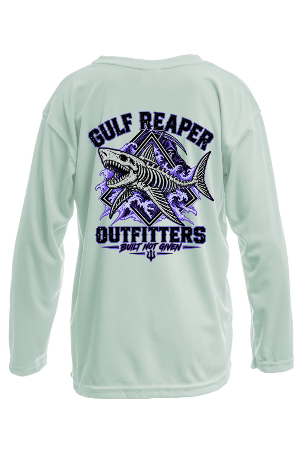 Death Current Kids’ Solar Long Sleeve – Royal Purple Print