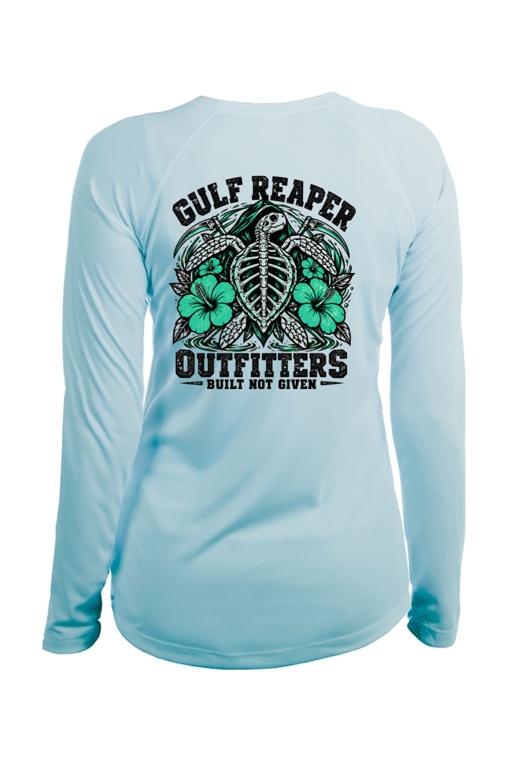 Ancient Tide Women’s Solar Long Sleeve – Sea Green Print