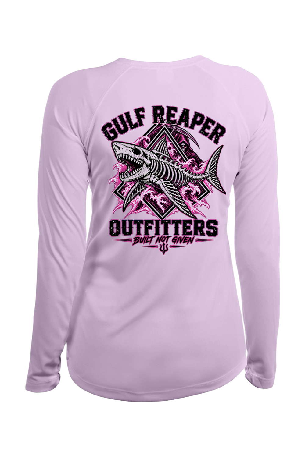 Death Current Women’s Solar Long Sleeve – Hot Pink Print
