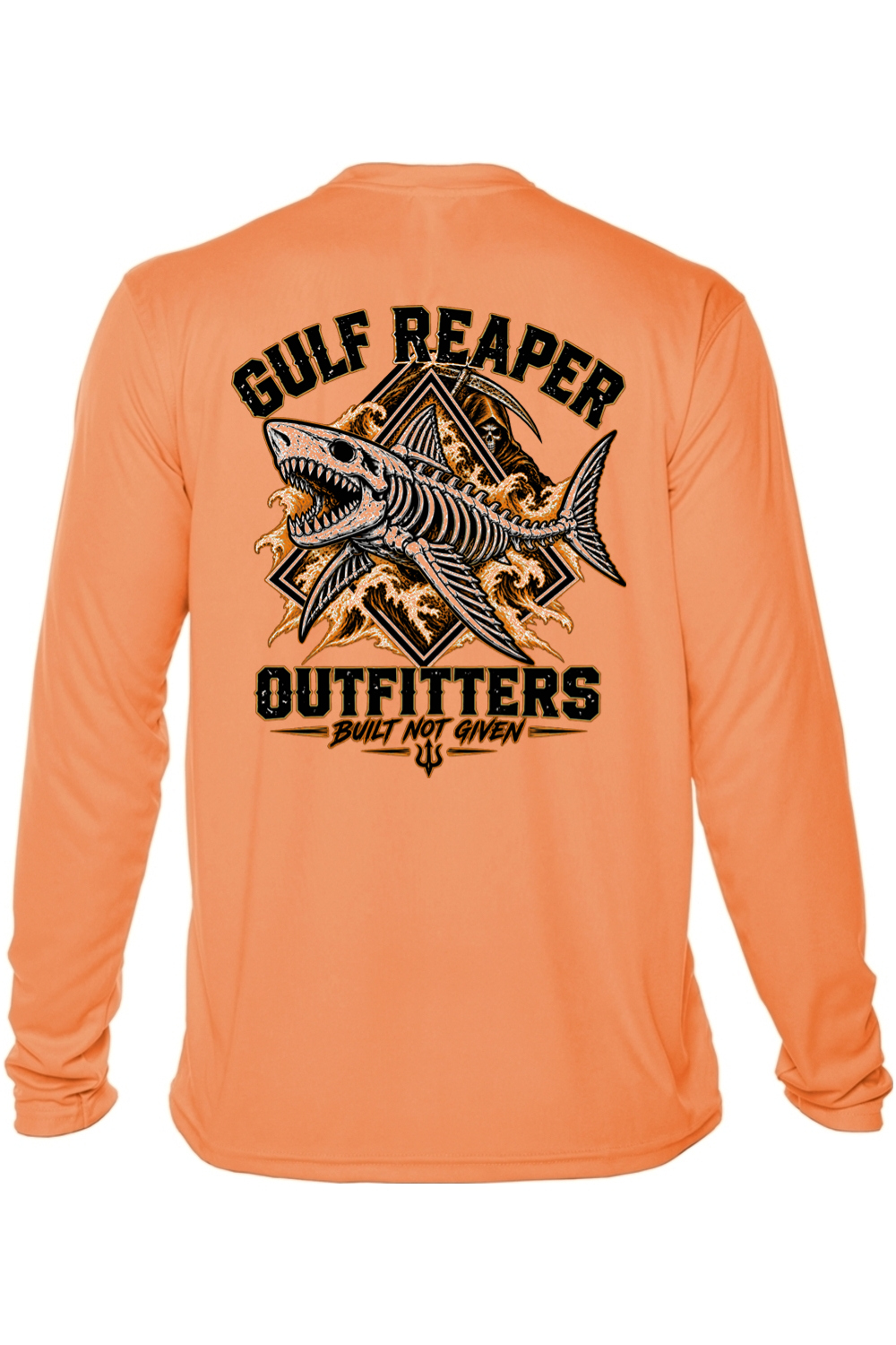 Death Current Solar Long Sleeve – Safety Orange Print