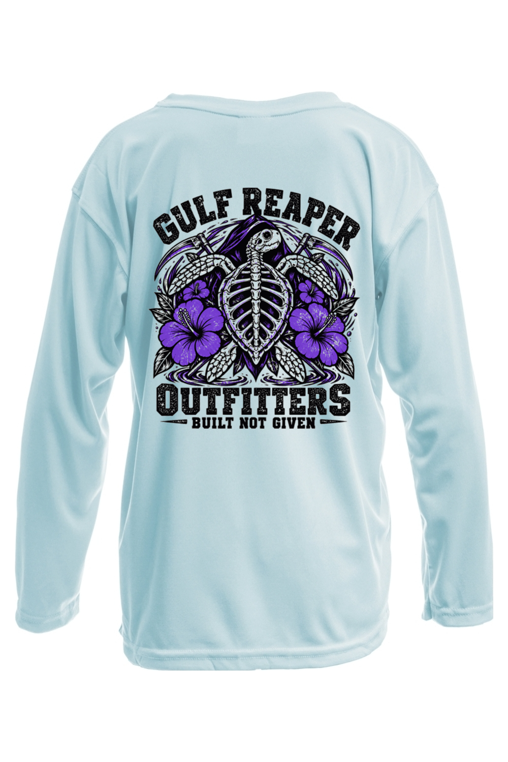 Ancient Tide Kids’ Solar Long Sleeve – Royal Purple Print