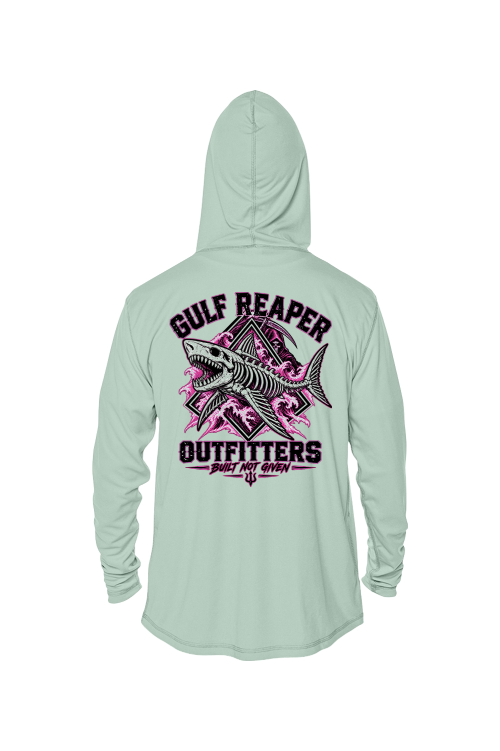 Death Current Solar Hoodie – Hot Pink Print