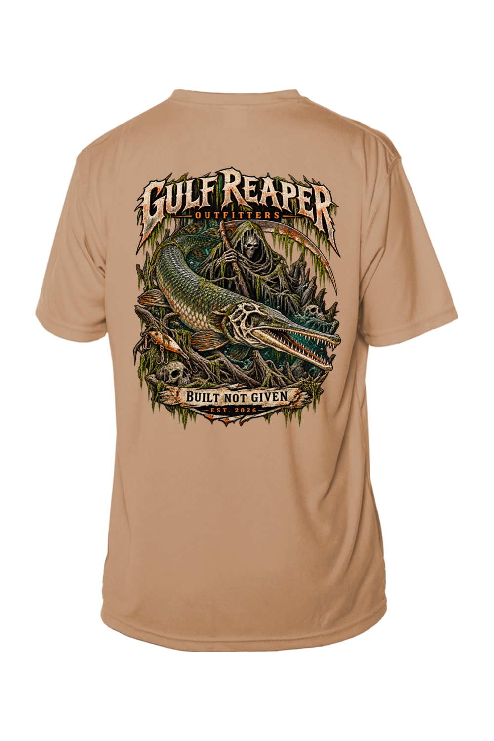 Freshwater Alligator Gar Men’s Solar Short Sleeve