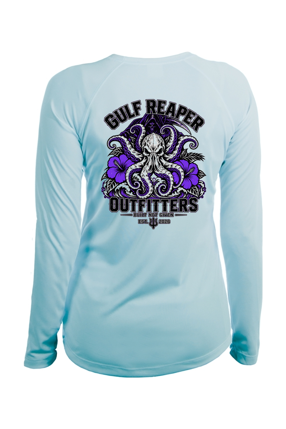 Kraken’s Grip Women’s Solar Long Sleeve – Royal Purple Print