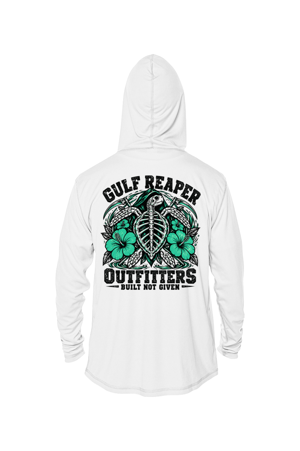 Ancient Tide Solar Hoodie – Sea Green Print