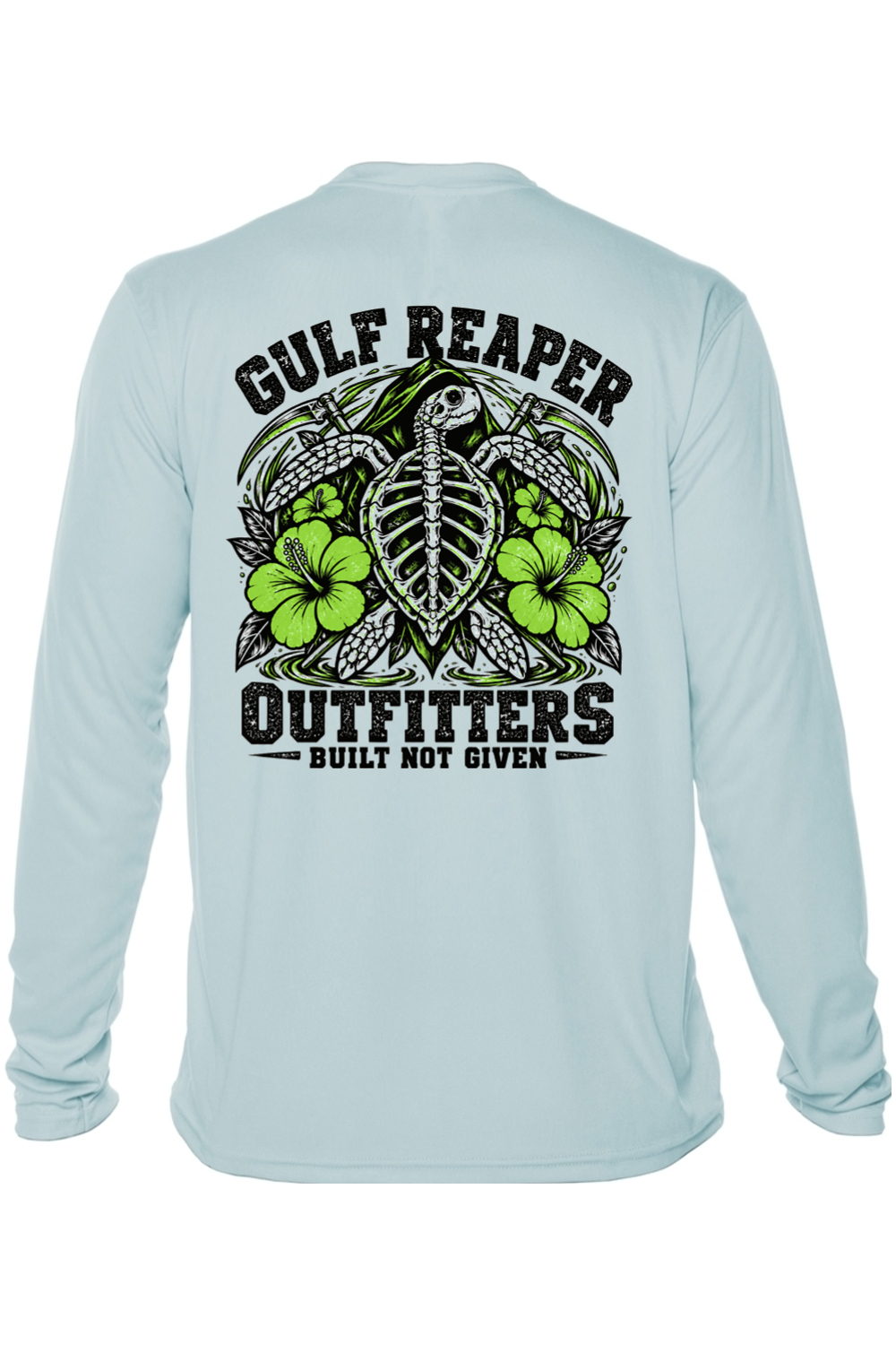 Ancient Tide Solar Long Sleeve – Lime Green Print