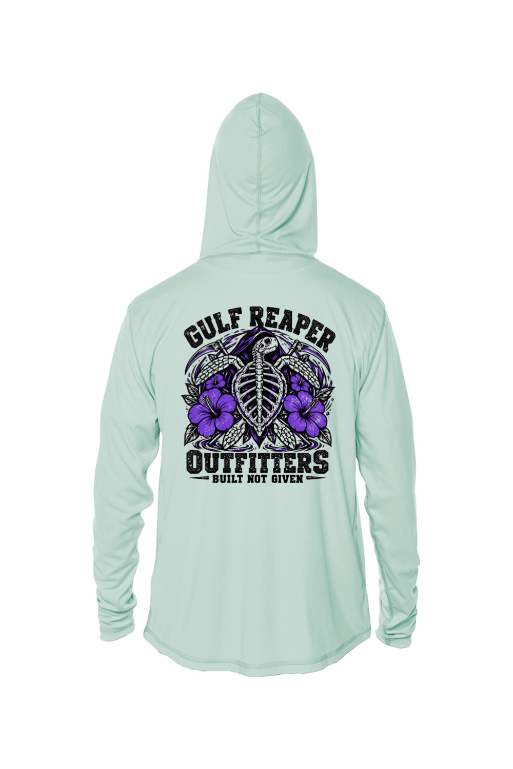 Ancient Tide Kids’ Solar Hoodie – Royal Purple Print
