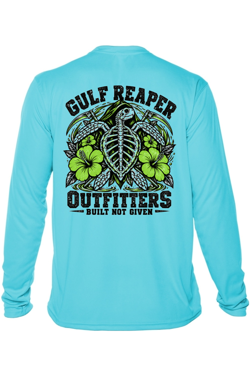 Ancient Tide Solar Long Sleeve – Lime Green Print