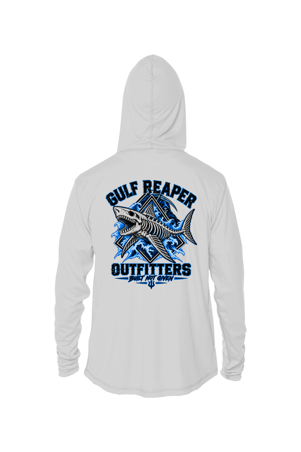 Death Current Kids’ Solar Hoodie – Electric Blue Print