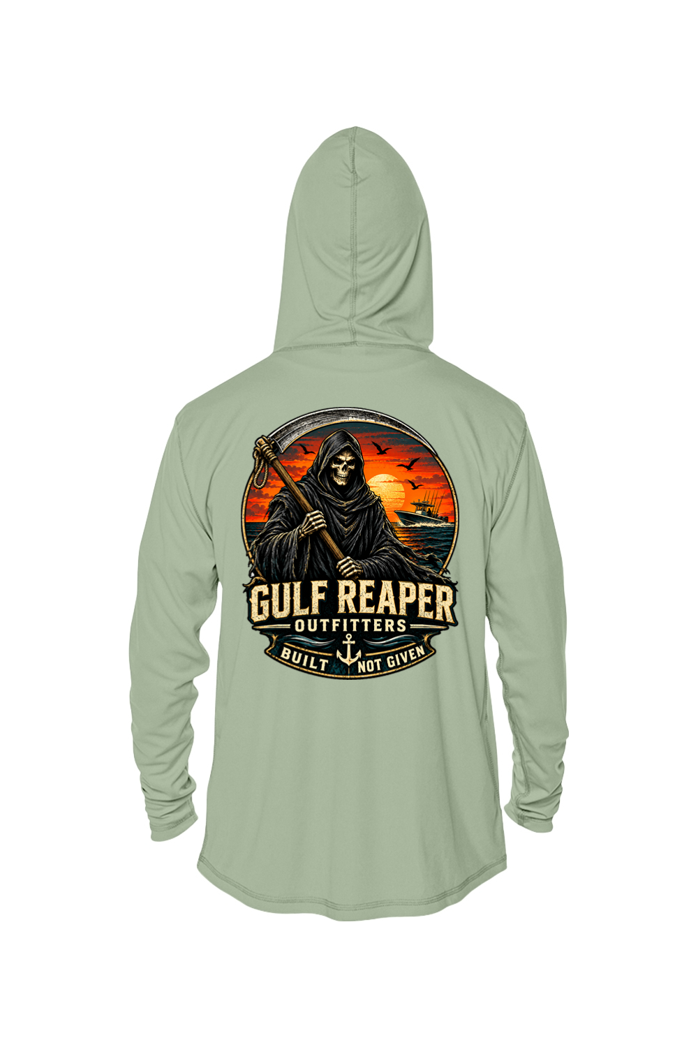Reaper’s Wake | UPF 50+ Solar Fishing Hoodie