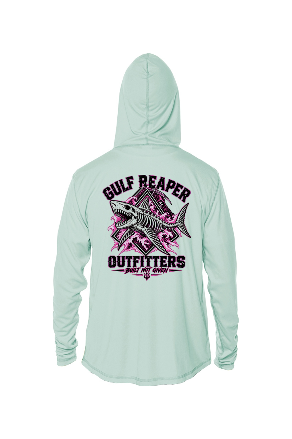 Death Current Kids’ Solar Hoodie – Hot Pink Print