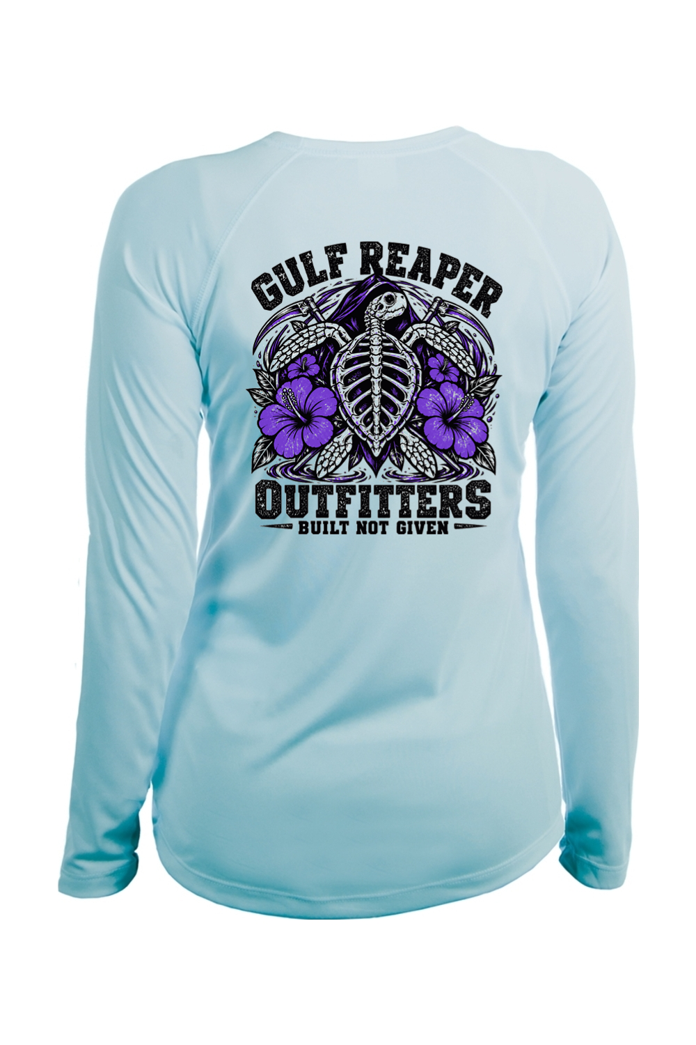 Ancient Tide Women’s Solar Long Sleeve – Royal Purple Print