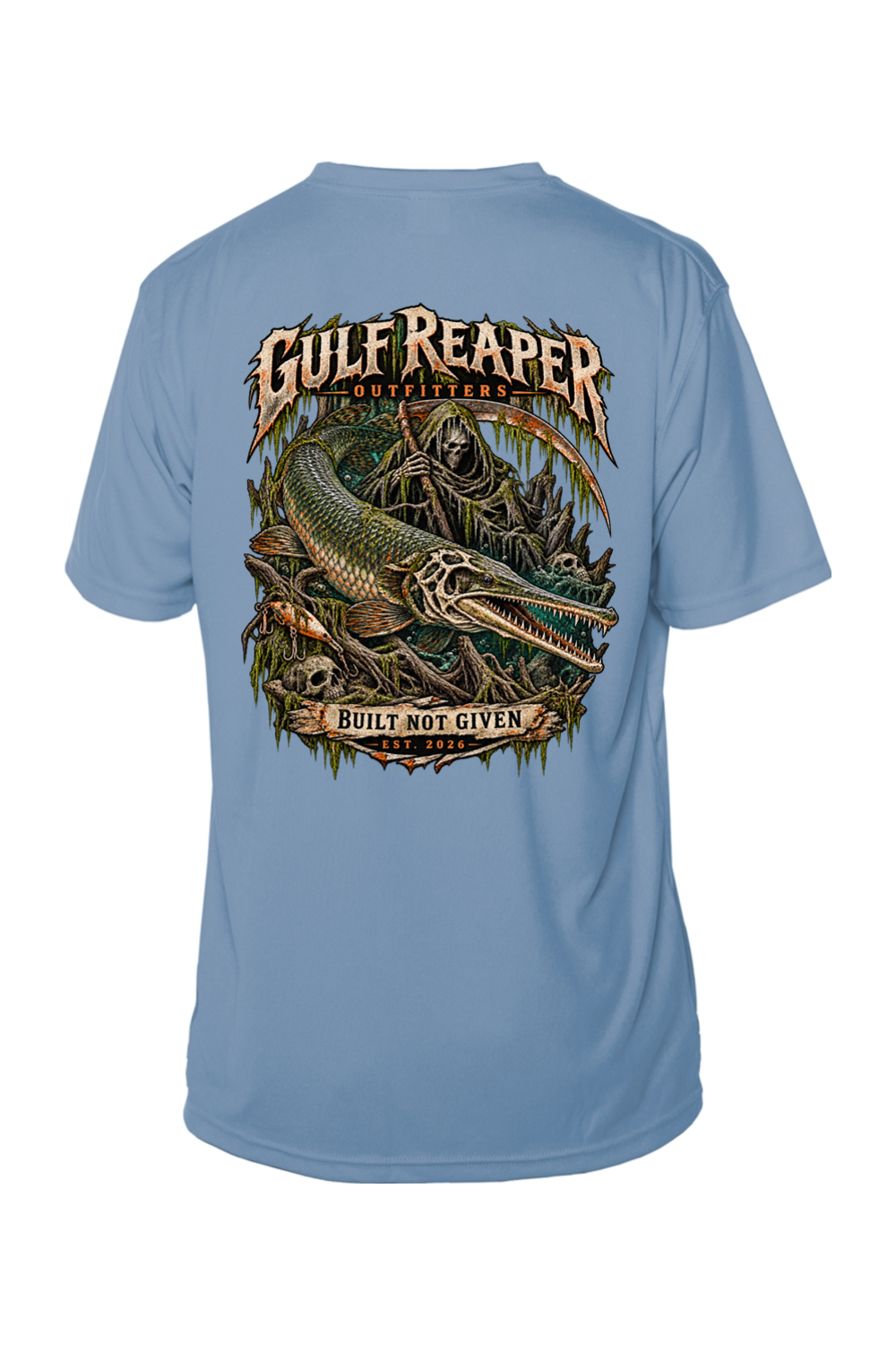 Freshwater Alligator Gar Men’s Solar Short Sleeve