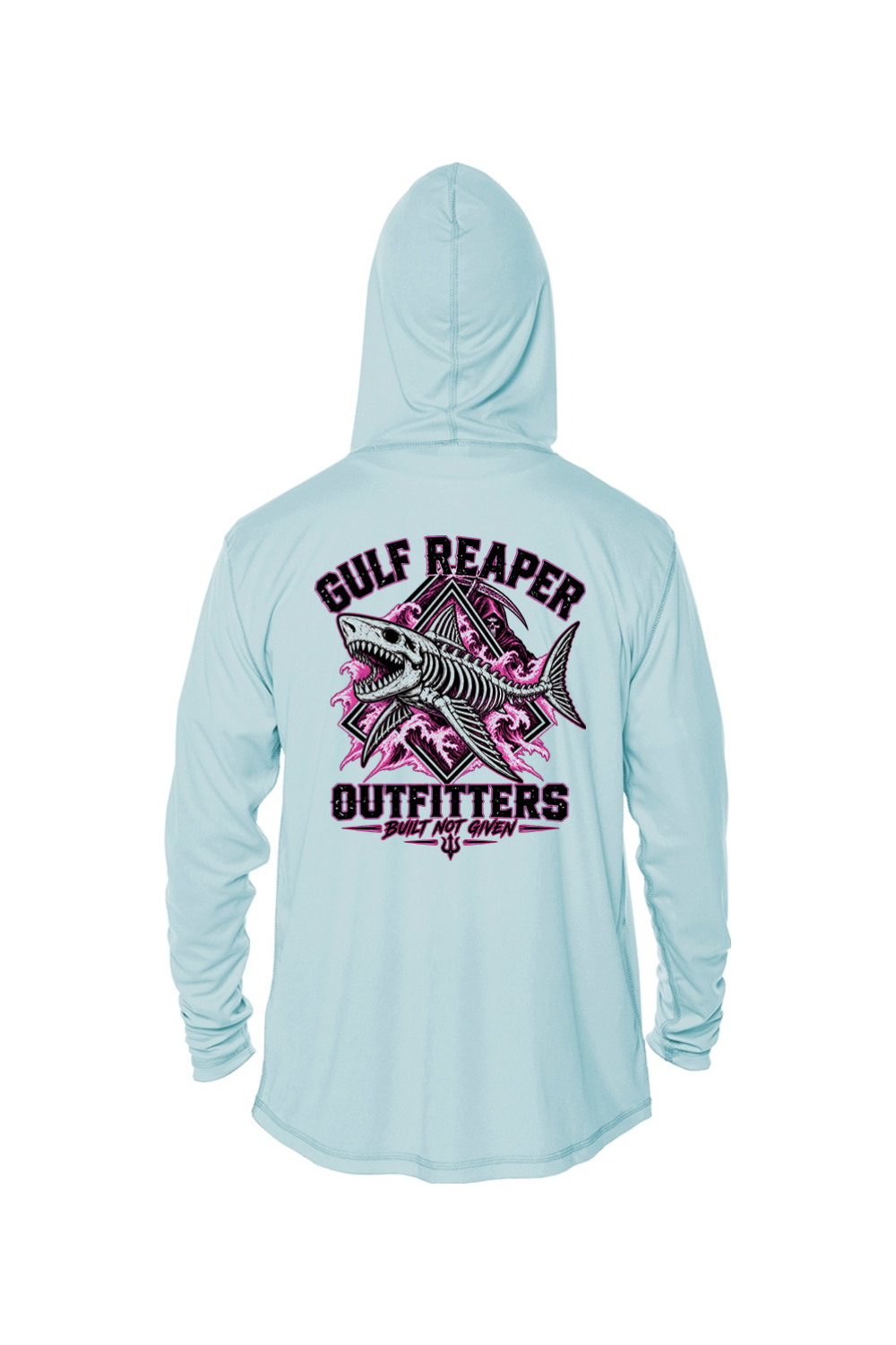 Death Current Kids’ Solar Hoodie – Hot Pink Print