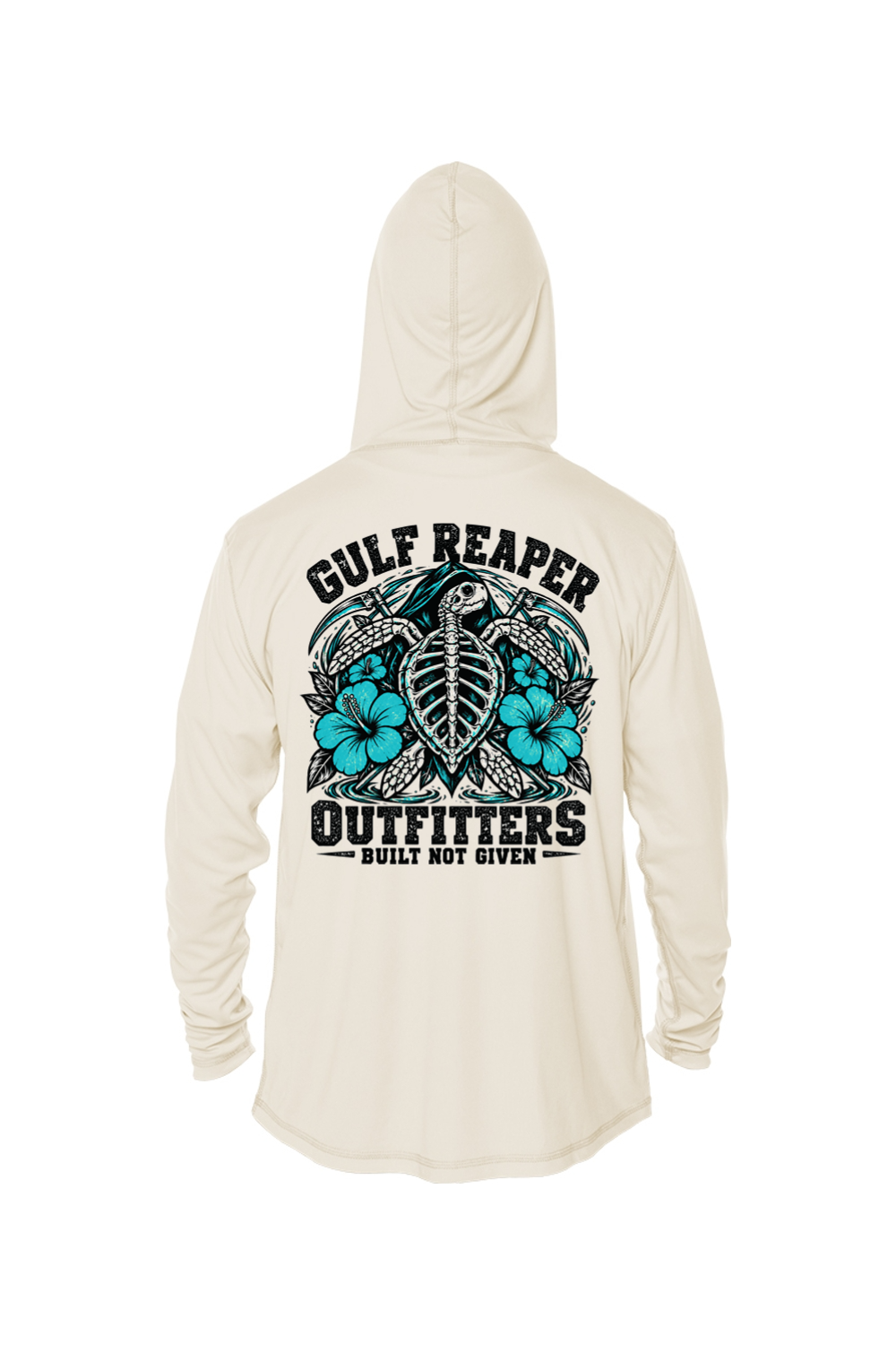 Ancient Tide Solar Hoodie – Gulf Teal Print