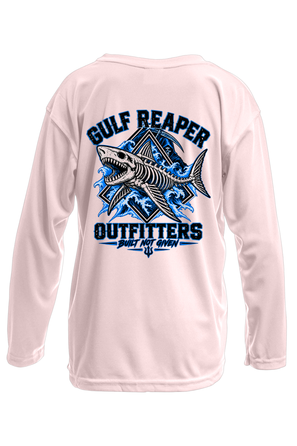 Death Current Kids’ Solar Long Sleeve – Electric Blue Print