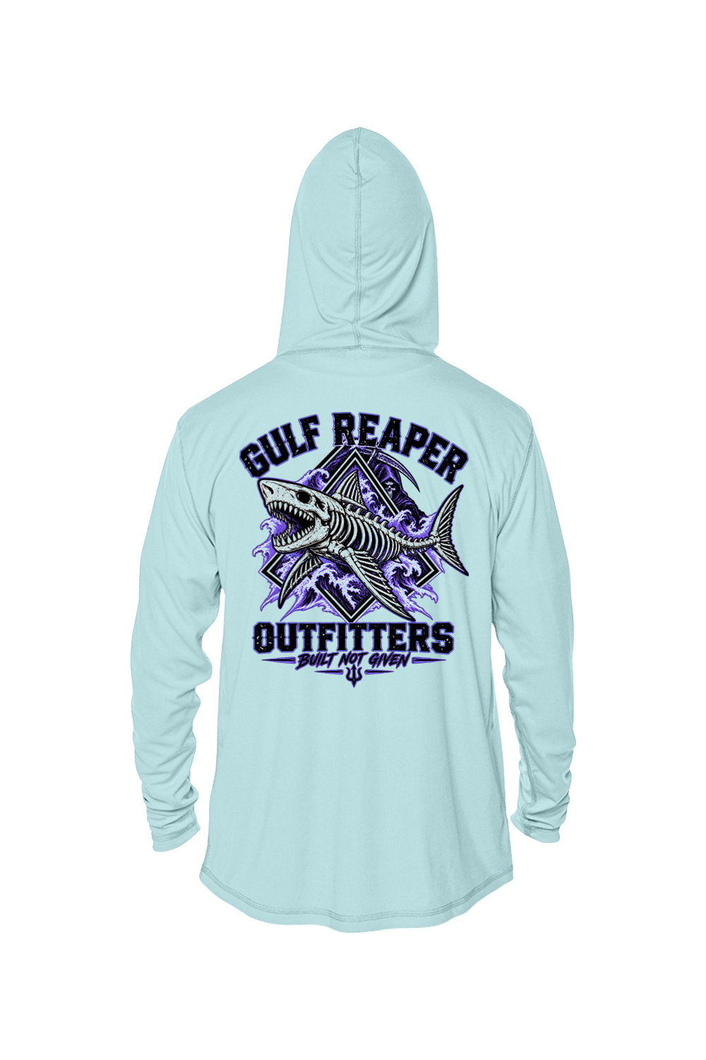 Death Current Solar Hoodie – Royal Purple Print