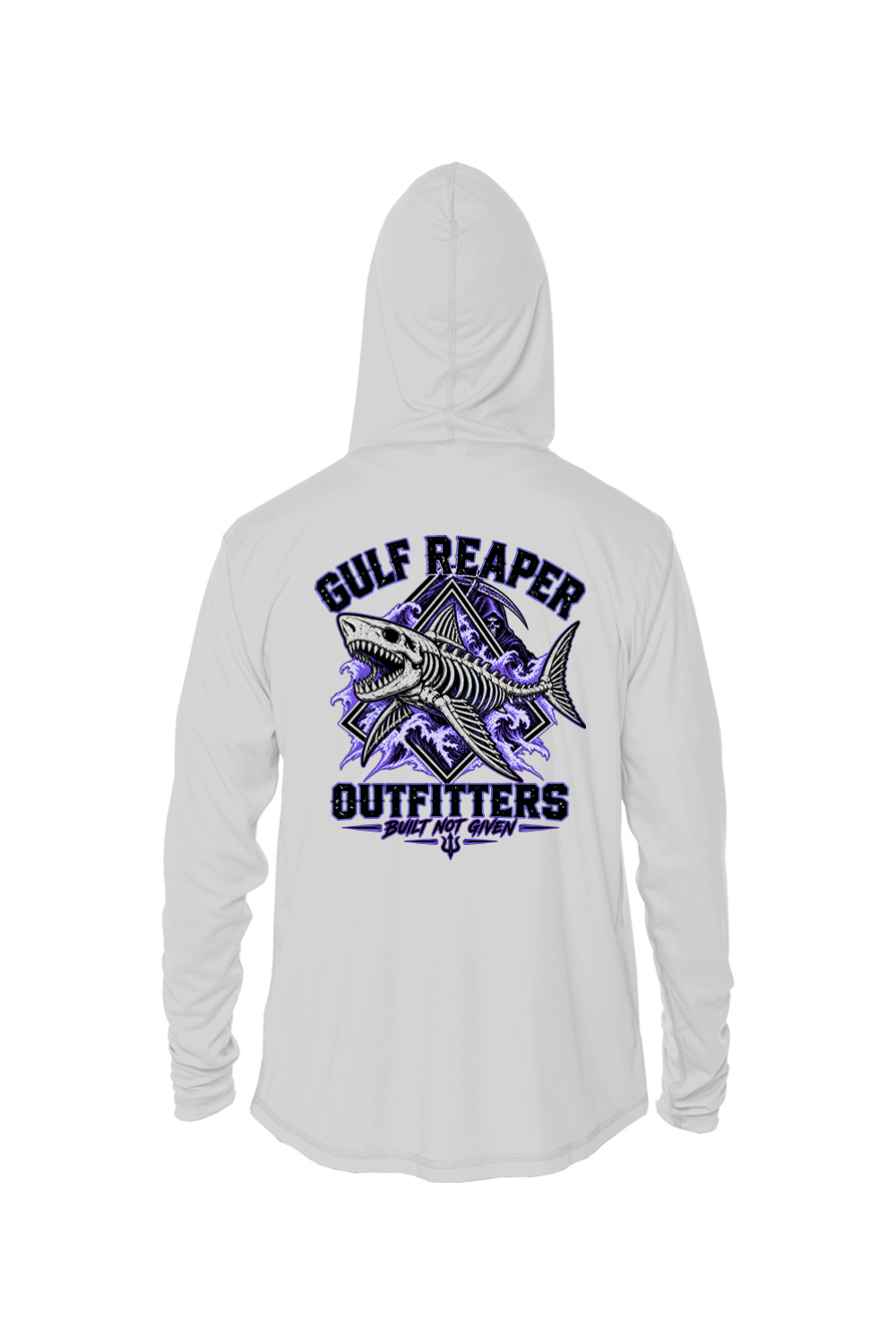 Death Current Kids’ Solar Hoodie – Royal Purple Print