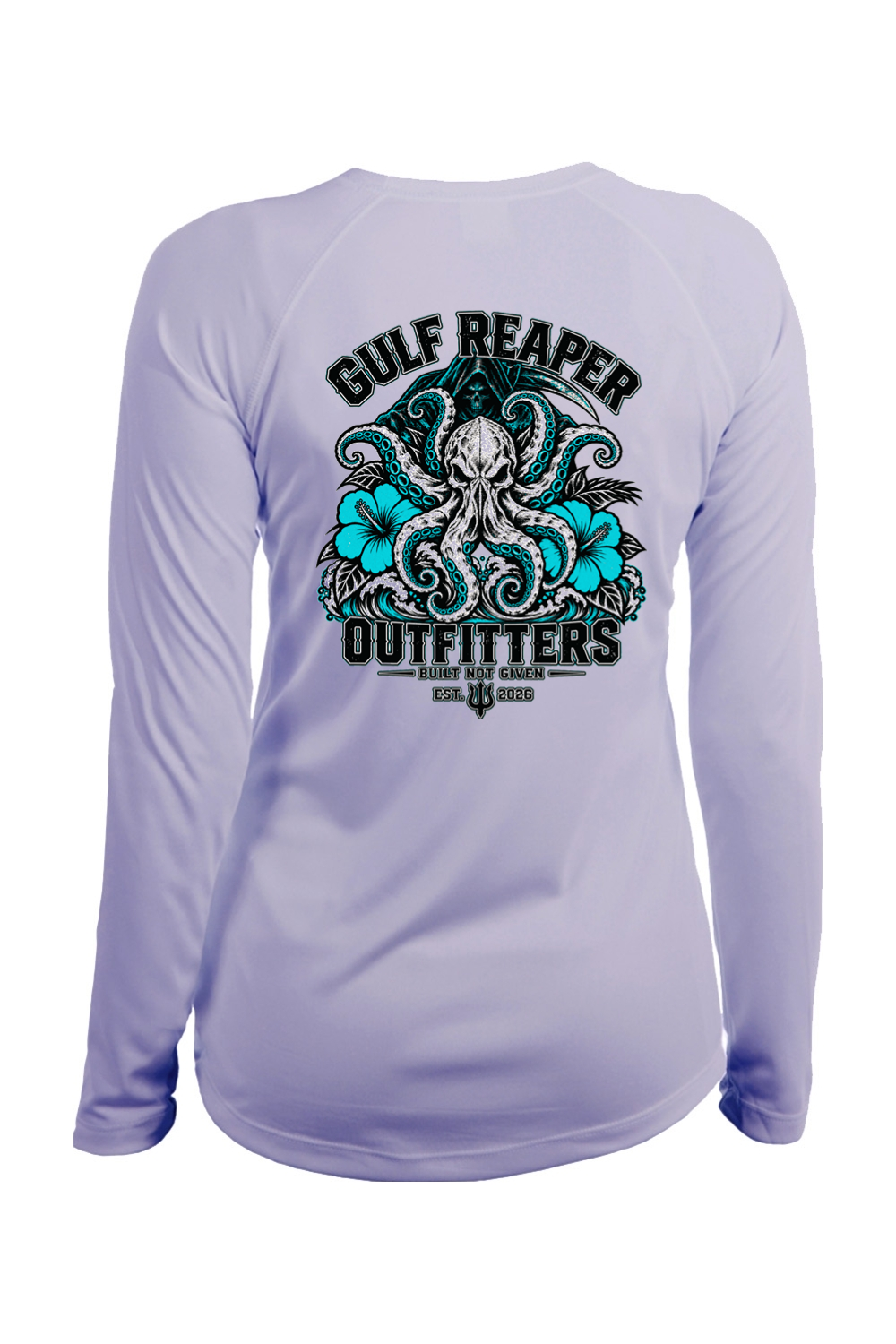 Kraken’s Grip Women’s Solar Long Sleeve – Gulf Teal Print