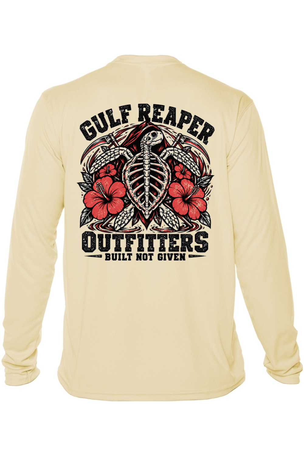 Ancient Tide Solar Long Sleeve – Coral Red Print