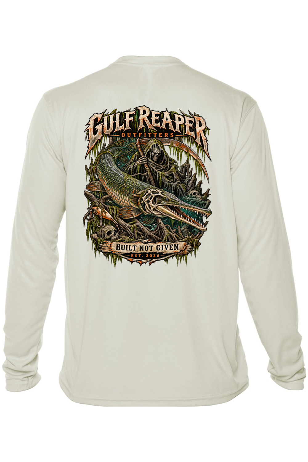 Freshwater Alligator Gar Men’s Solar Long Sleeve