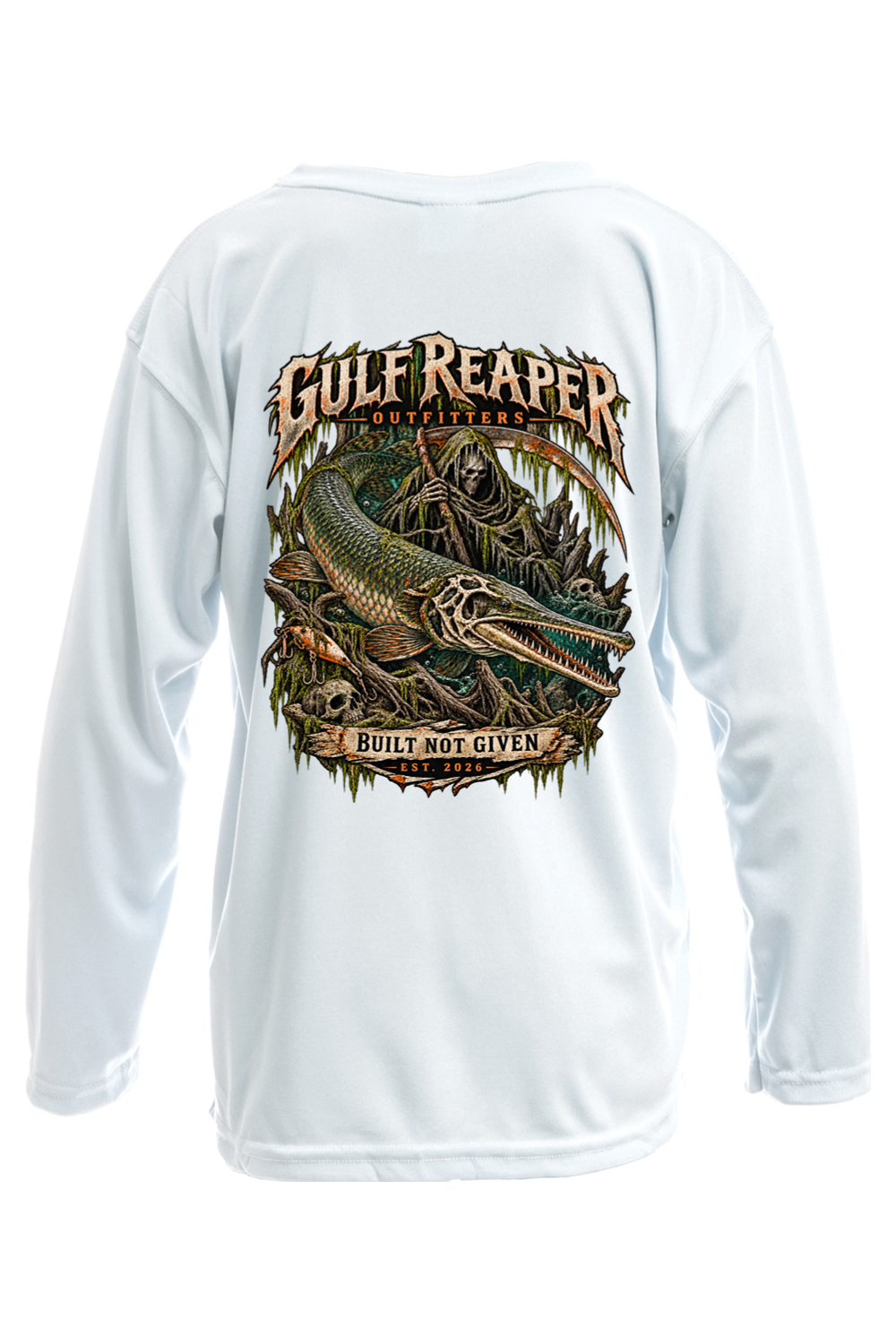 Freshwater Alligator Gar Kids’ Solar Long Sleeve
