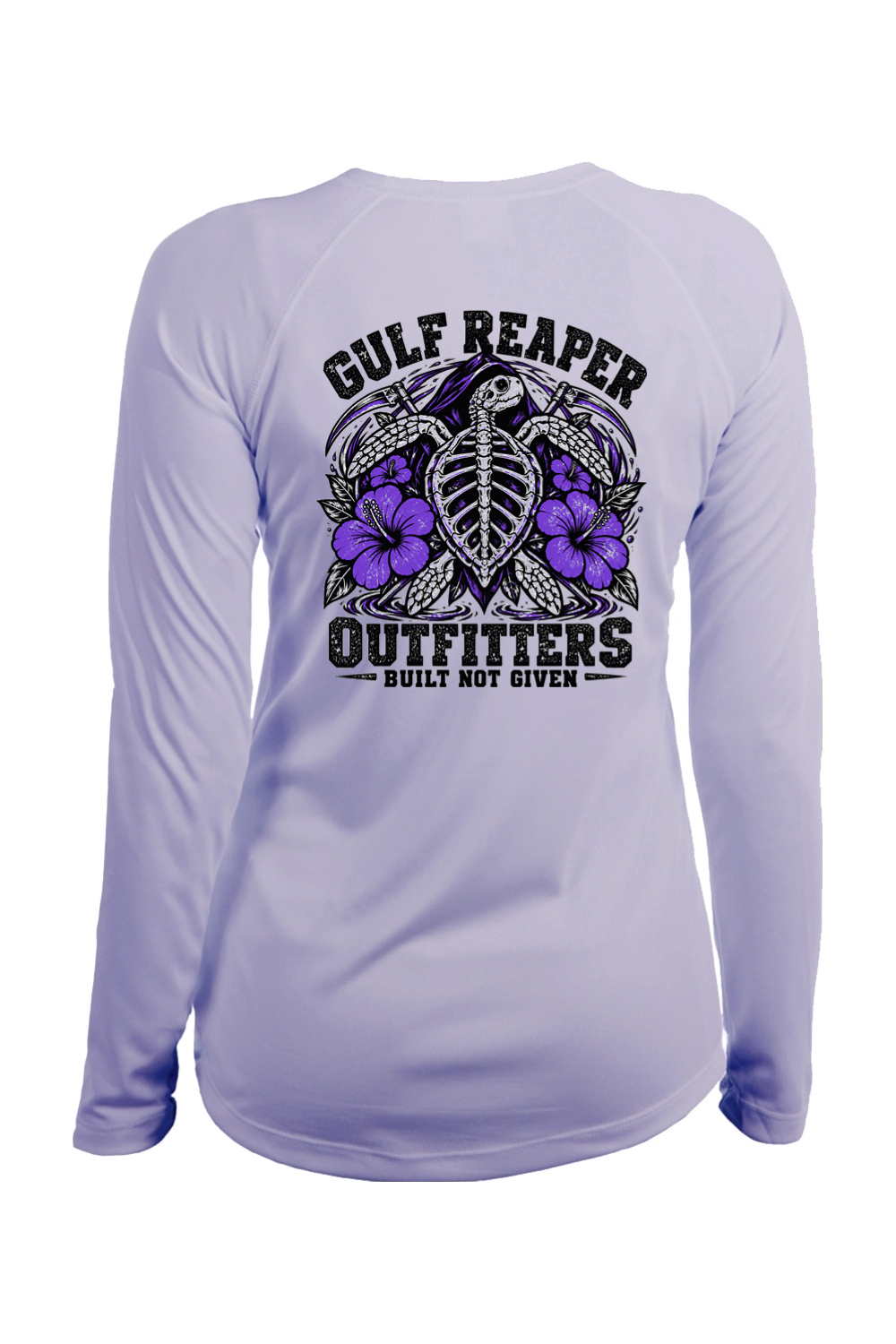 Ancient Tide Women’s Solar Long Sleeve – Royal Purple Print