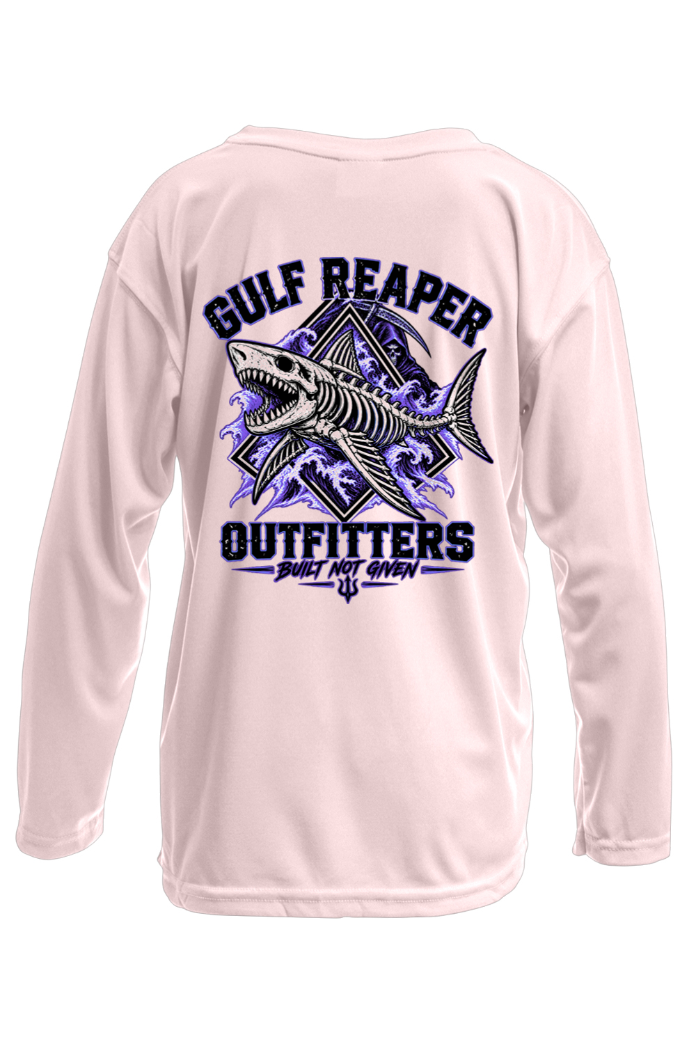 Death Current Kids’ Solar Long Sleeve – Royal Purple Print