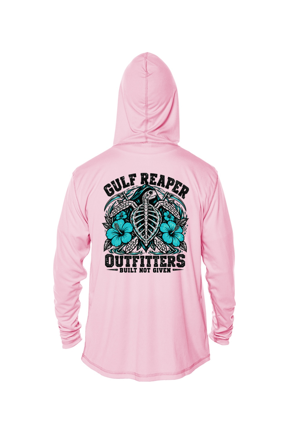 Ancient Tide Kids’ Solar Hoodie – Gulf Teal Print