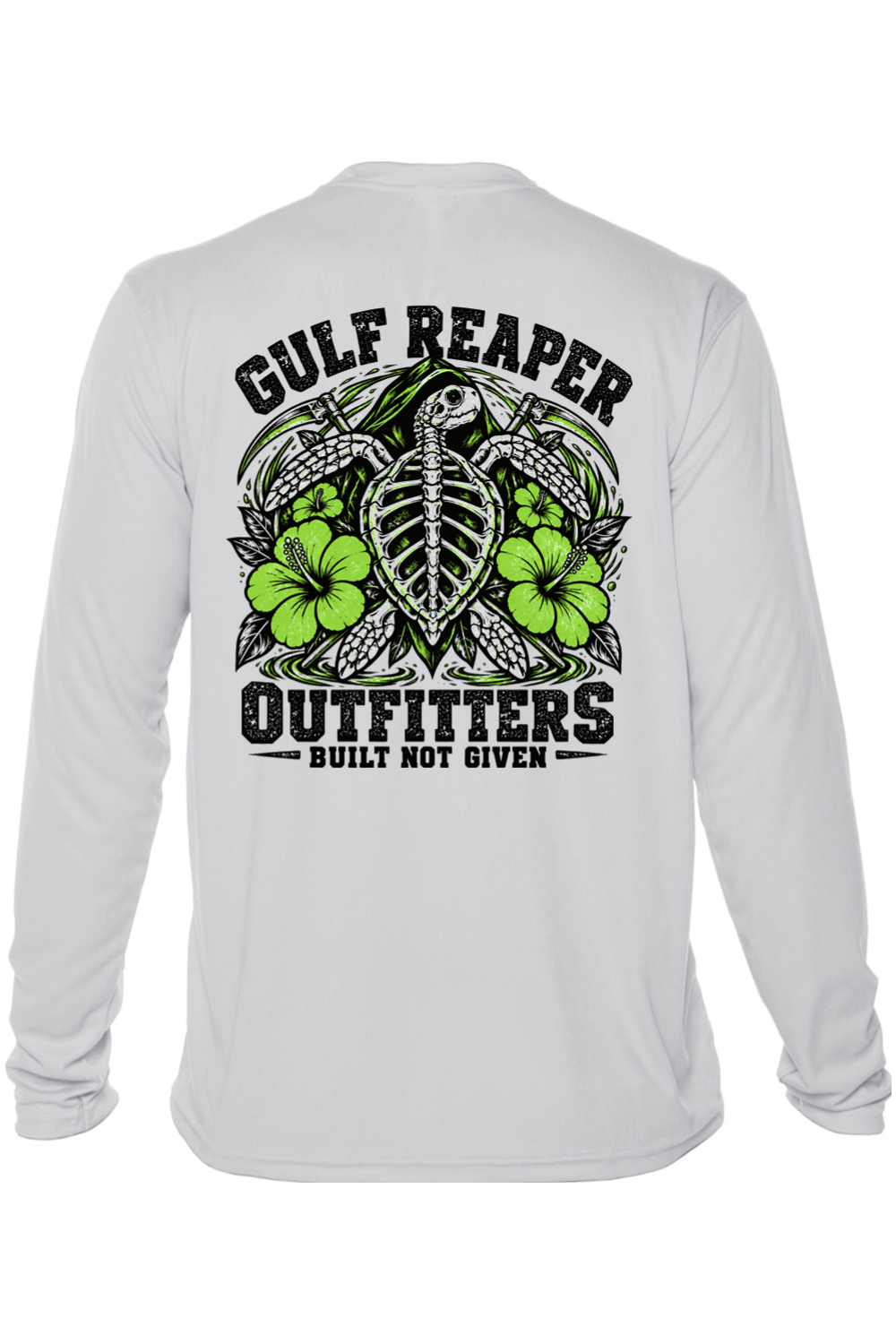 Ancient Tide Solar Long Sleeve – Lime Green Print