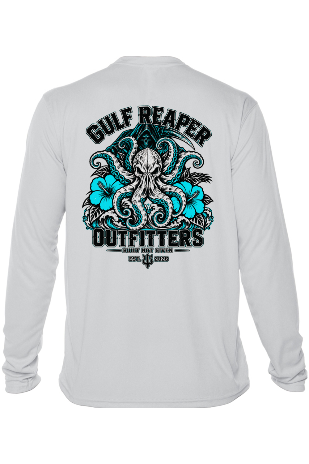 Kraken’s Grip Solar Long Sleeve – Aqua Print