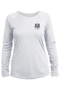 Death Current Women’s Solar Long Sleeve – Sea Green Print