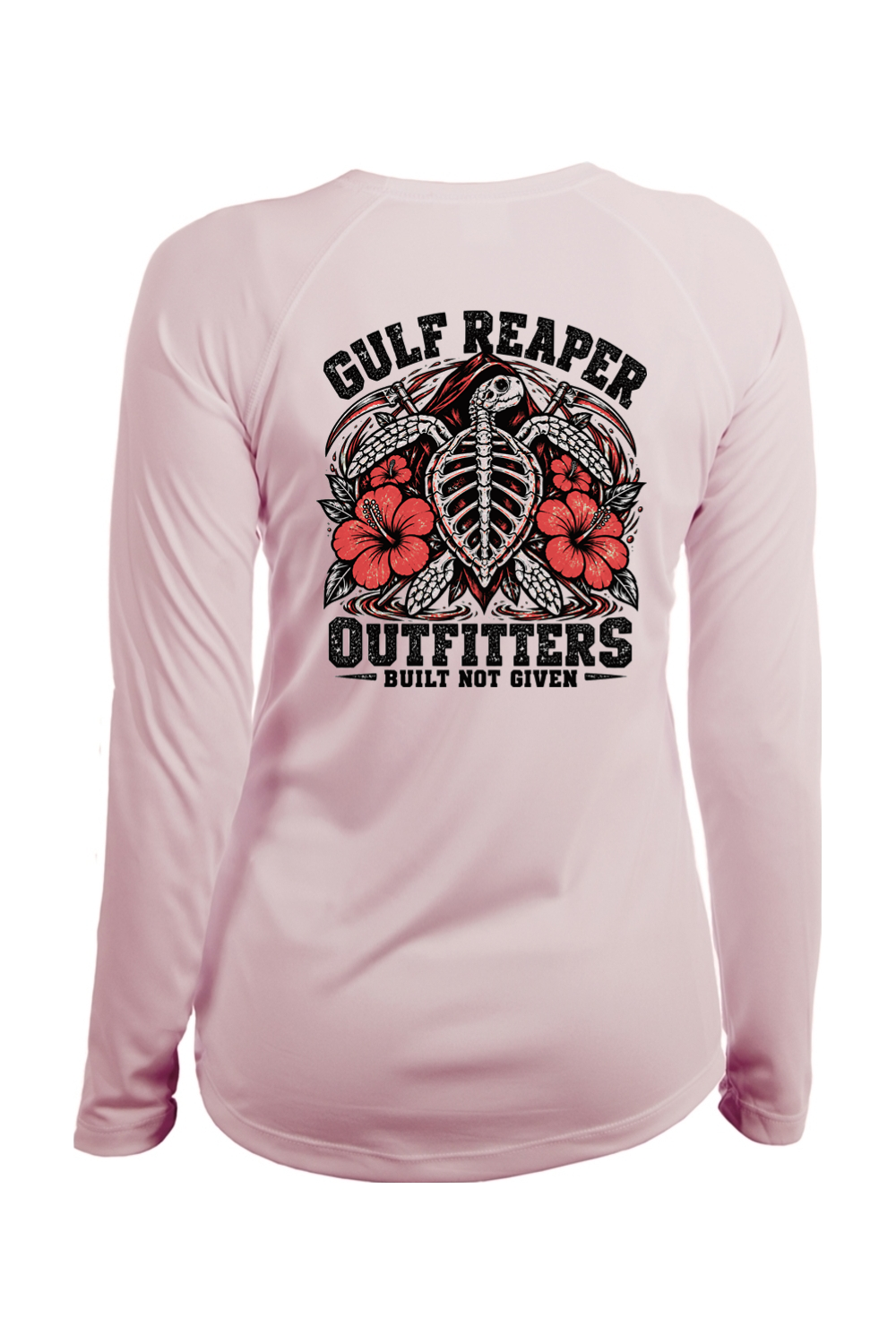 Ancient Tide Women’s Solar Long Sleeve – Coral Red Print