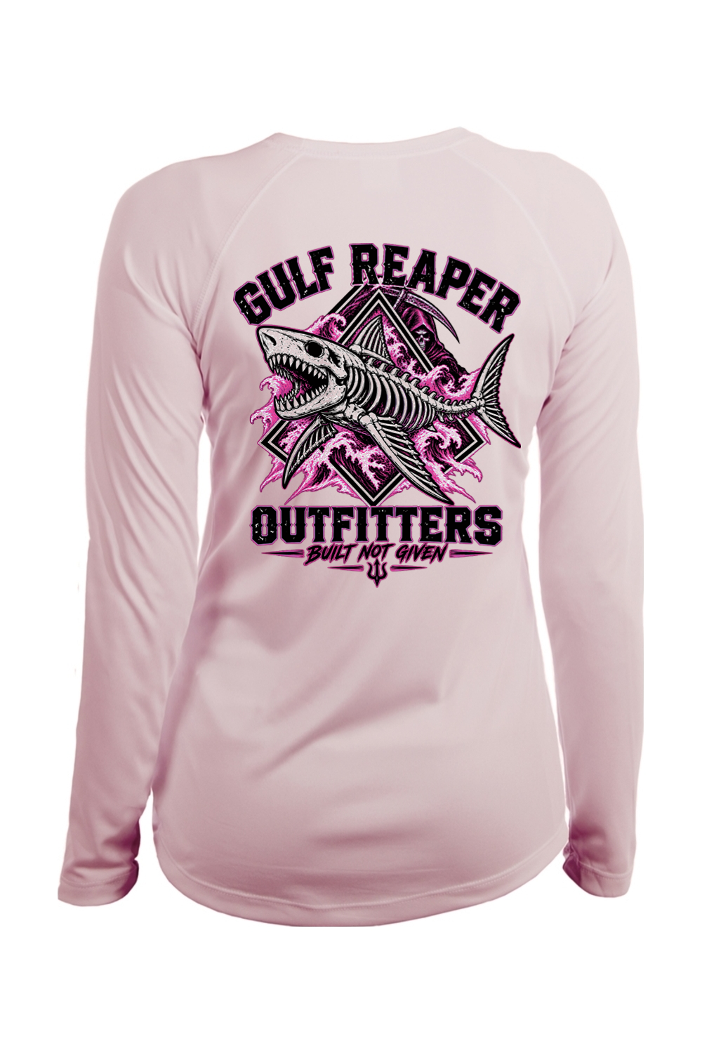 Death Current Women’s Solar Long Sleeve – Hot Pink Print