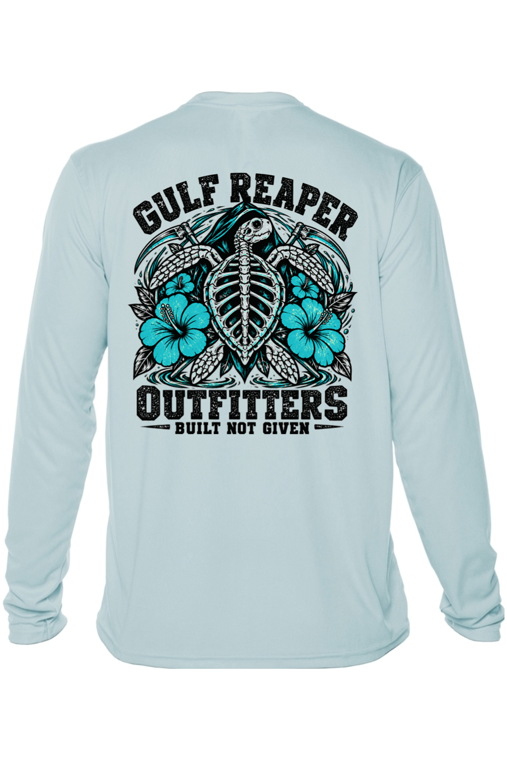 Ancient Tide Solar Long Sleeve – Gulf Teal Print