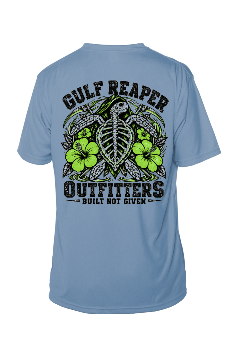 Ancient Tide Solar Short Sleeve – Lime Green Print